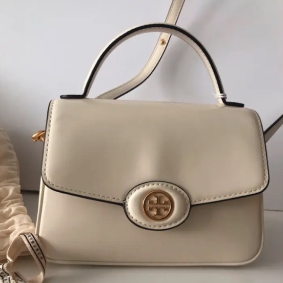 Tory Burch Women's Small Robinson Spazzolato Top Handle Bag - Picture 13 of 14